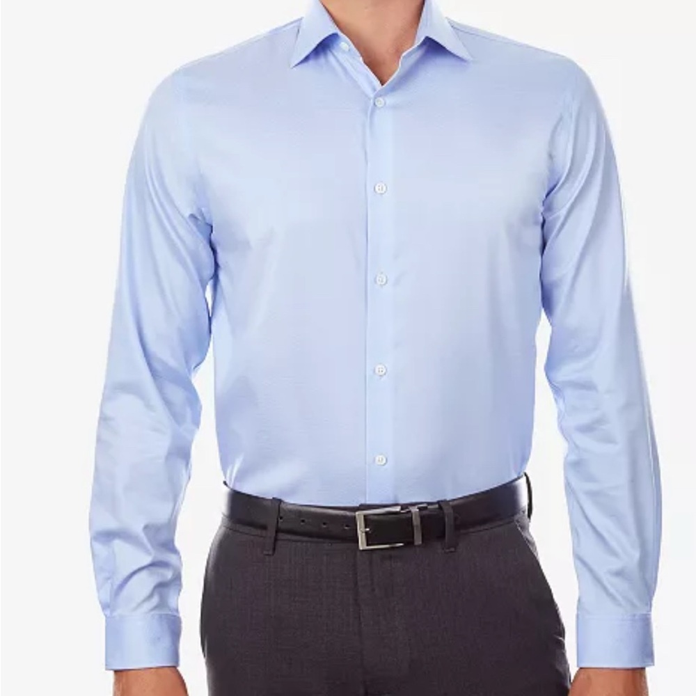 Michael Kors Blue Regular Fit Dress Shirt